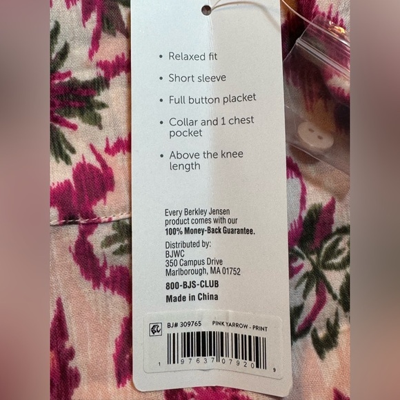 Berkley Jensen Gauze Shirt Dress M - Picture 7 of 7